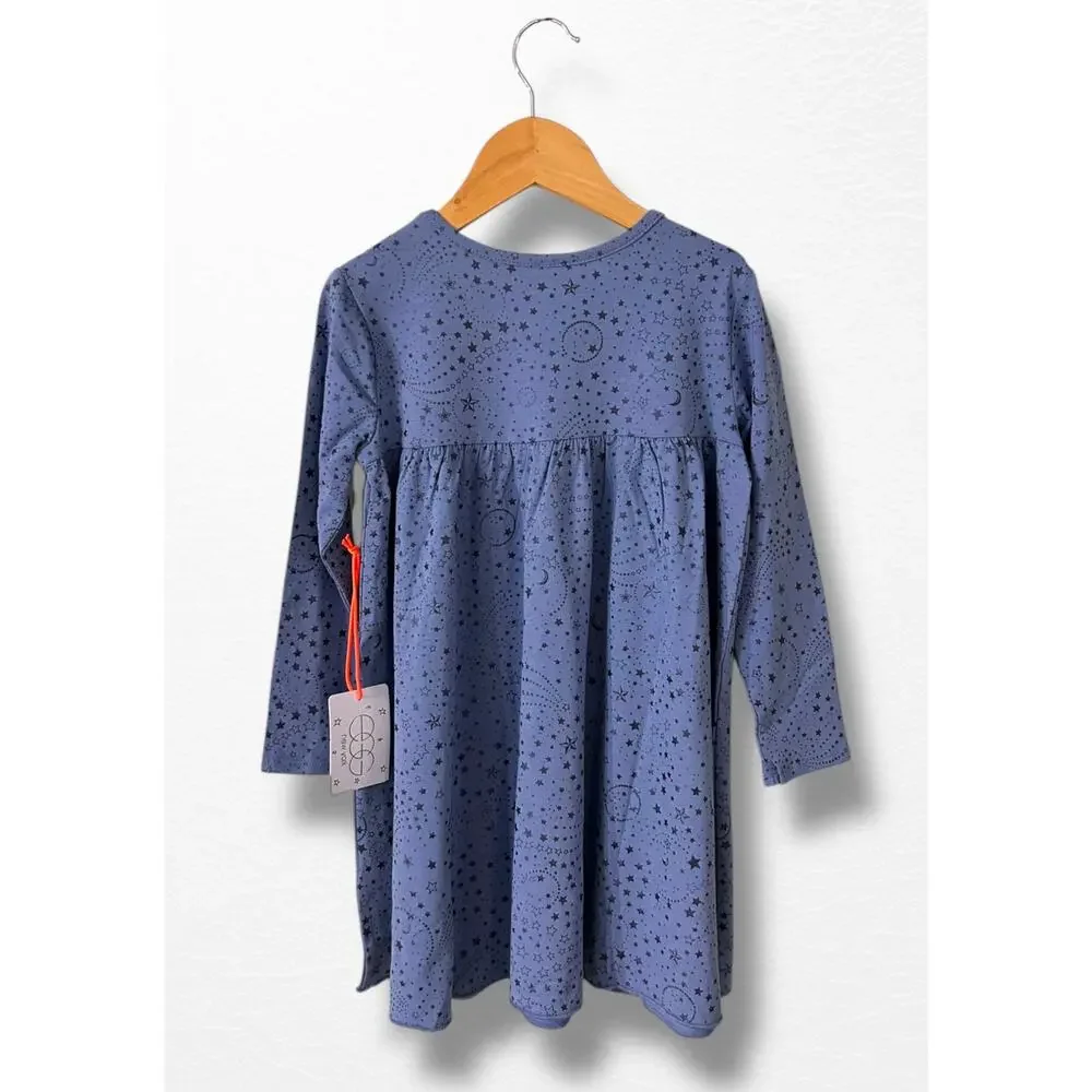 NWT Egg New York Blue Stars Anna Dress, Size 6